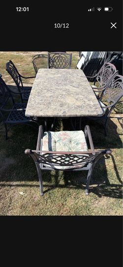 marble table