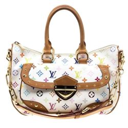 Louis Vuitton White Multicolor Monogram Canvas Rita Bag  