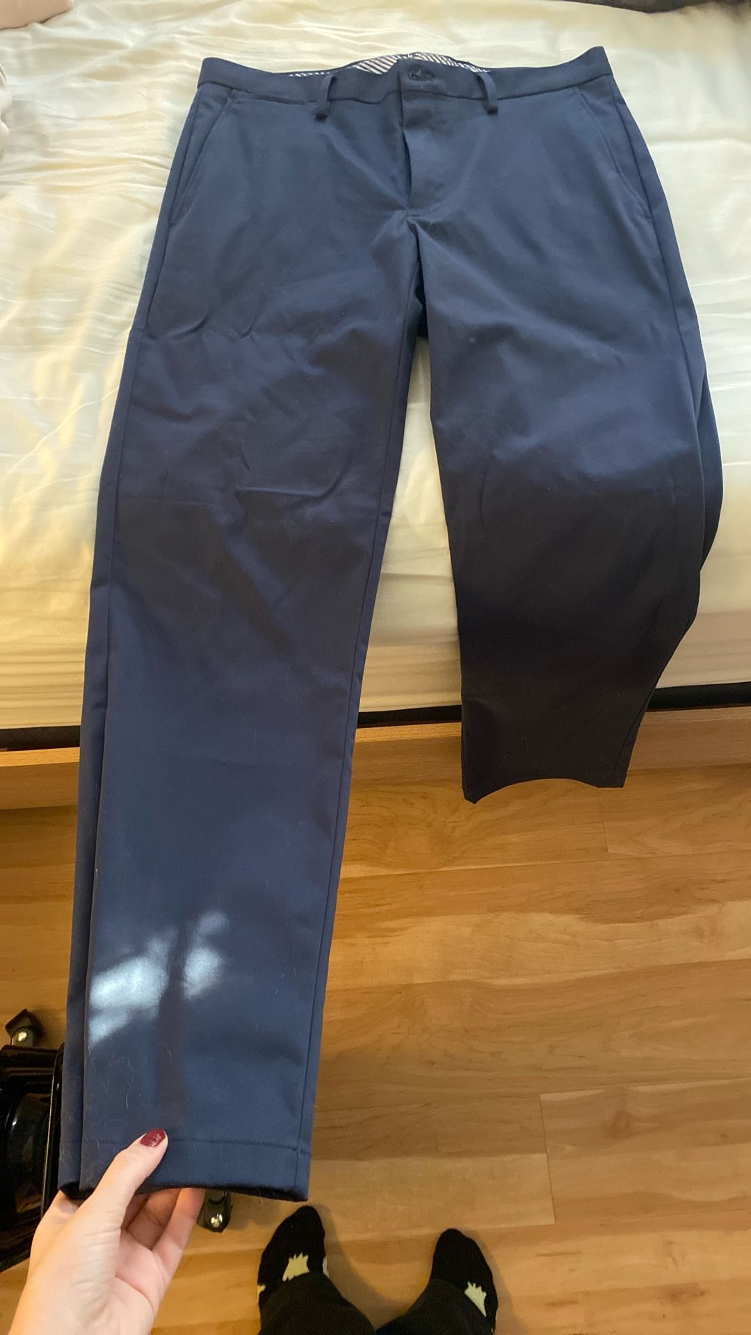 Men's navy dress pants