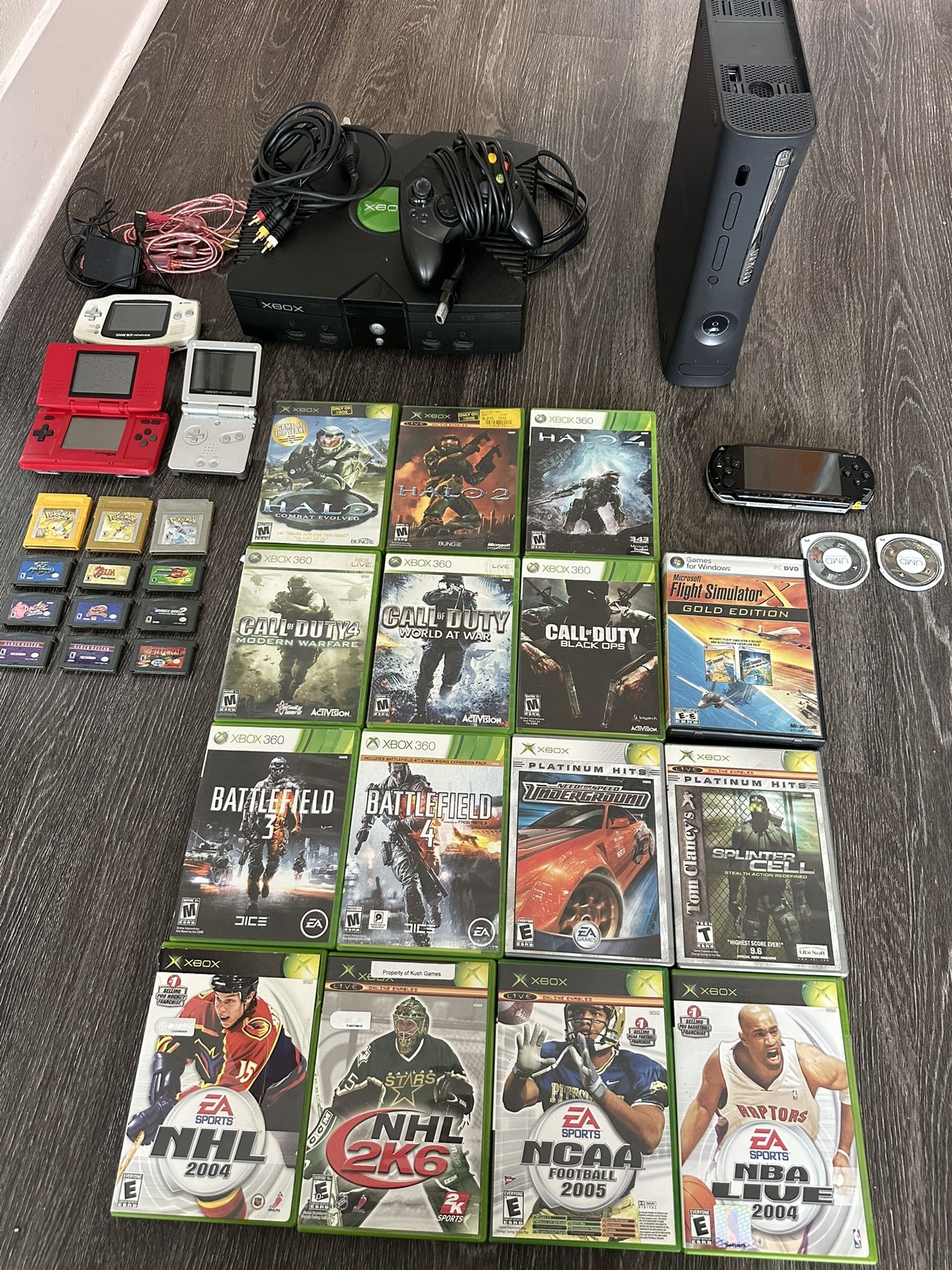 Selling Video Games (all original and working) - Game Boy / GBA / Xbox / Xbox 360 / PSP
