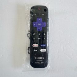 Replacement Remote Control Compatible with All Philips Roku TV Smart TVs【Only Works with Philips Roku TV, Not for Roku Stick and Roku Box】 (Netflix/Di
