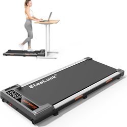 Elseluck Walking Pad, Under Desk Treadmill for Home Office, 2 in 1 Portable Walking Treadmill with Remote Control, Walking Jogging Machine in LED Disp