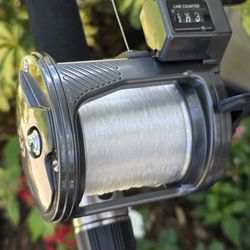 Daiwa Accudepth Fishing Reel/New Lines/like New Rod