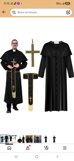 Priest Costume Set with Robe  not the cross