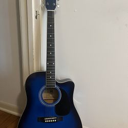 Blue Indiana Scout Guitar