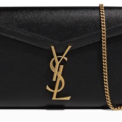 Saint Laurent Leather Wallet On Chain