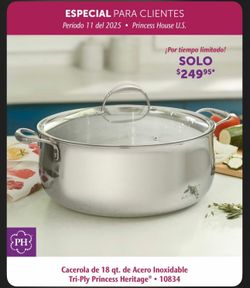 Princess house triply de 18 qt