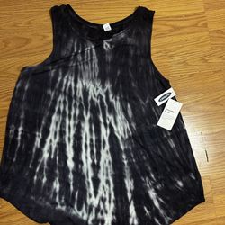 Old Navy Luxe Tie-Dye High-Neck Tank Top Women’s Size L