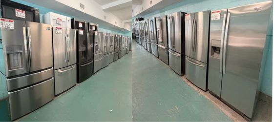 HUGE SELECTION OF STAINLESS FRIDGES, IN EXCELLENT CONDITION