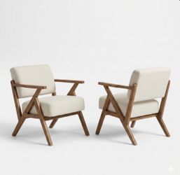 Set of 2 Mid-Century Modern Accent Chairs