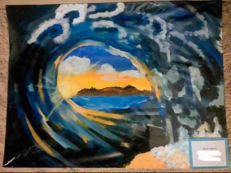 Crashing Wave Original Acrylic Painting🌊