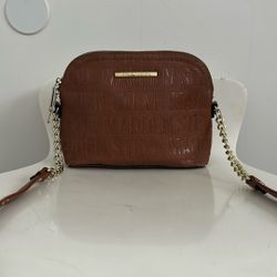 Steve Madden Brown Croc- Embossed Crossbody Bag
