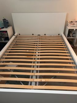 White IKEA bedframe