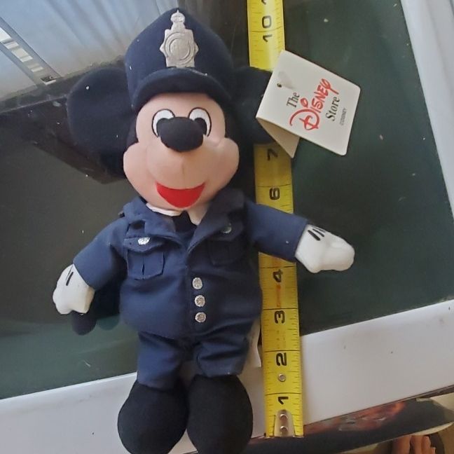 The Disney store Police Officer Mickey Mouse Bean Bag Plush Exclusive