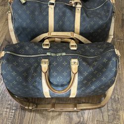 Louis Vuitton Genuine 50 And 45 Duffle Bags Bandoliers