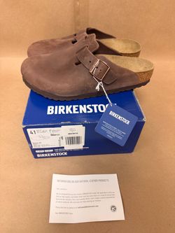 Birkenstock Boston Clogs Habana Size 41 Men’s 8 Womens 10 Brand New In Box