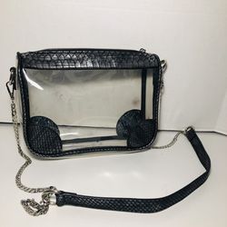 Stylish Clear And Metallic Woman’s Purse By Clarity STADIUM APPROVED 
