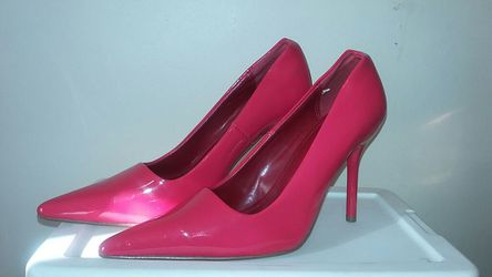 Red patten leather heels size 10