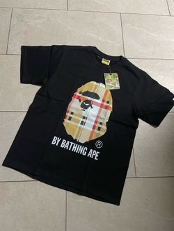 BURBERRY X BAPE TEE BLACK