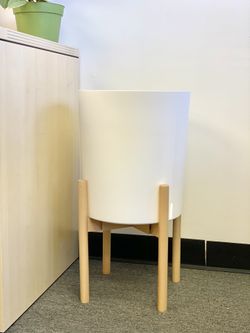 Wooden Plant Stand, Midcentury Plant Stand | Adjustable Plant Stand