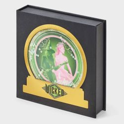 Wicked SnowGlobe Collectible Box with Set of Women’s Pink/Black Socks (4-10)NIB