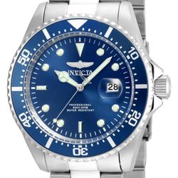 Invicta Pro Diver 22019 Men’s Watch 43mm Blue Dial New With Box