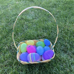 Easter Basket With Eggs