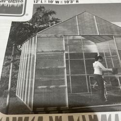 Greenhouse 12’Lx10’Wx10’H