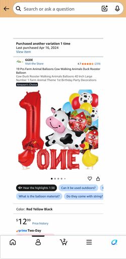 Farm Animal Balloons