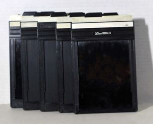 LISCO REGAL II 4x5 SHEET FILM HOLDERS, BUNDLE OF 5