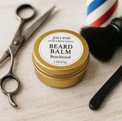 Handcrafted Beard Balm for Men | Beechwood Scent | Moisturizing Beard Conditioner