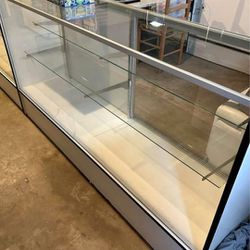 Glass Display With Shelves/ Good Condition/ Cleaning Out My Garage 