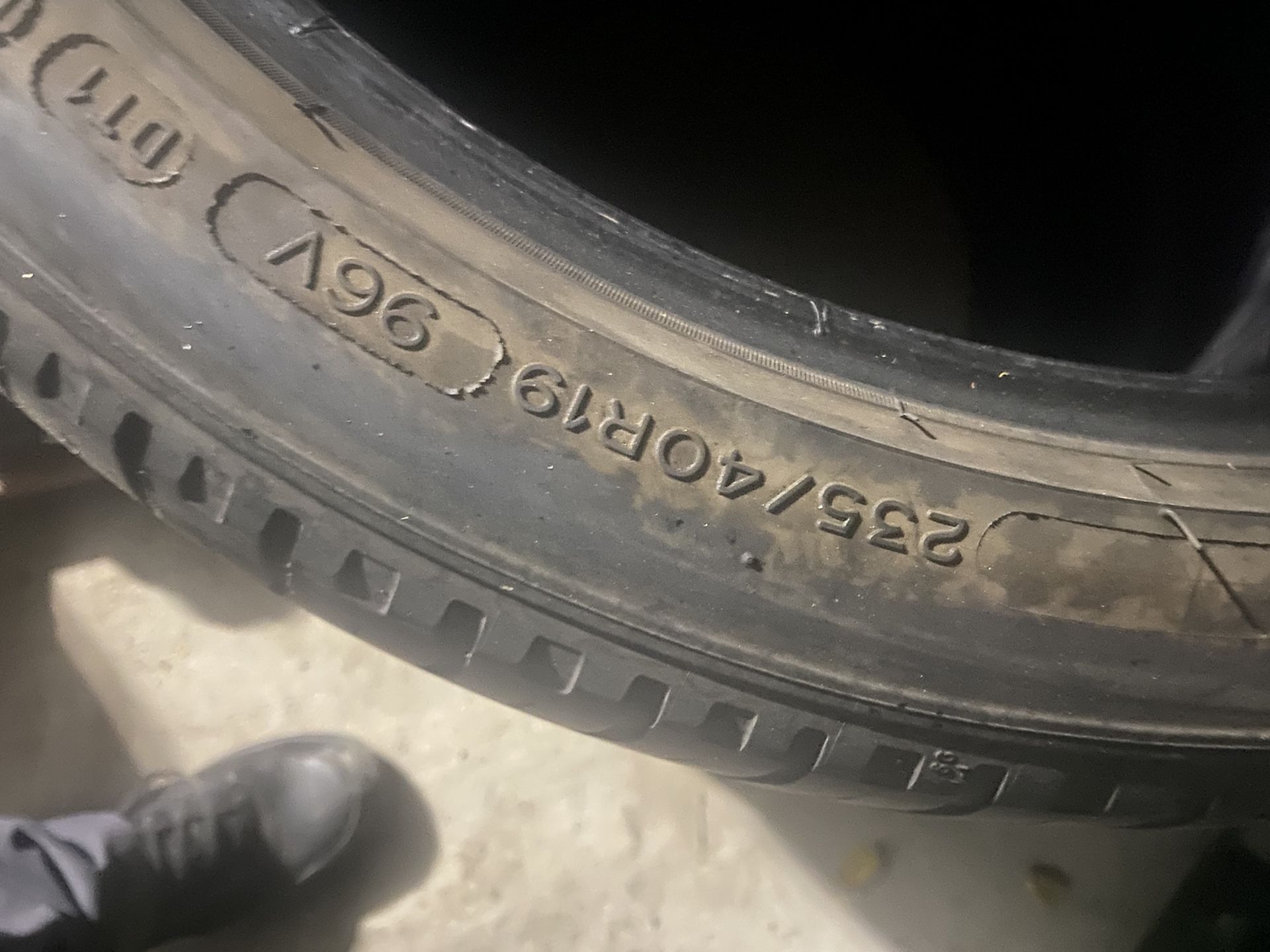 3 235/40/19 Tires In Decent Shape 
