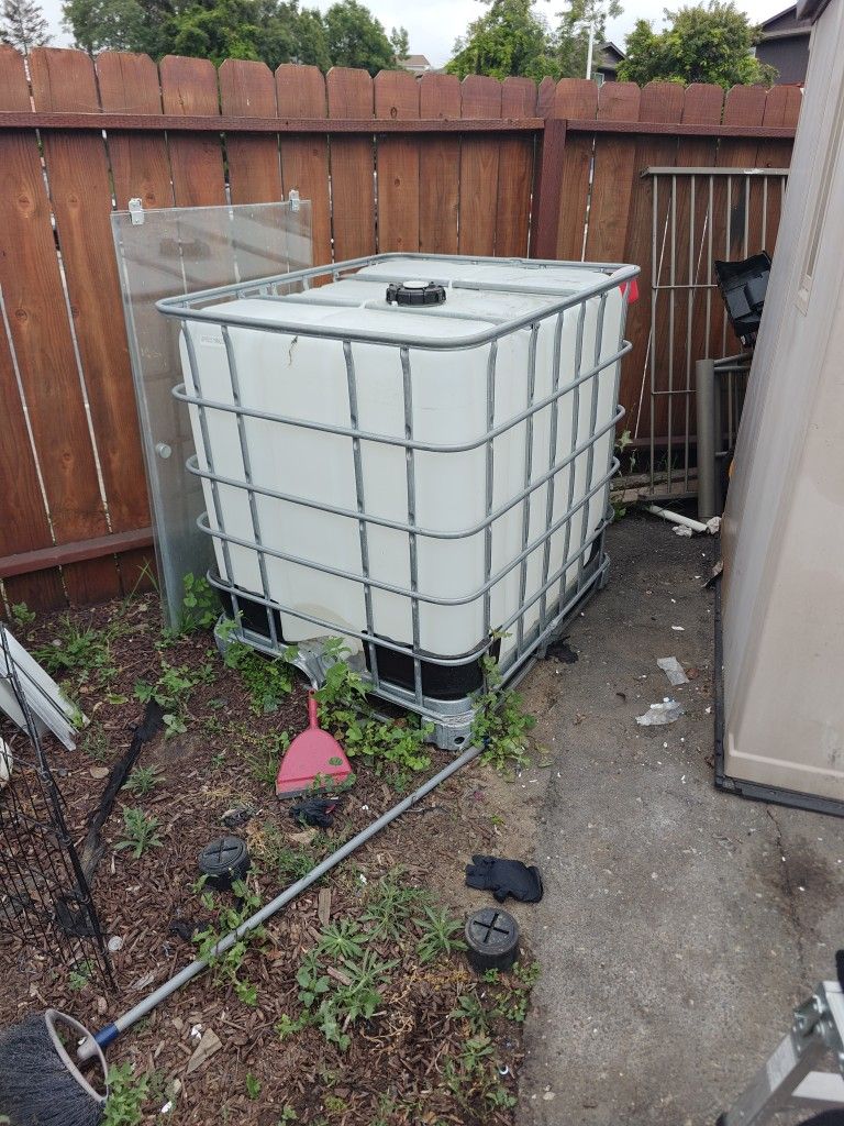 Free. 250 Gallon Water Storage Tank