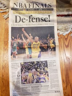 Memorabilia Los Angeles Times - Kobe and Michael Jackson