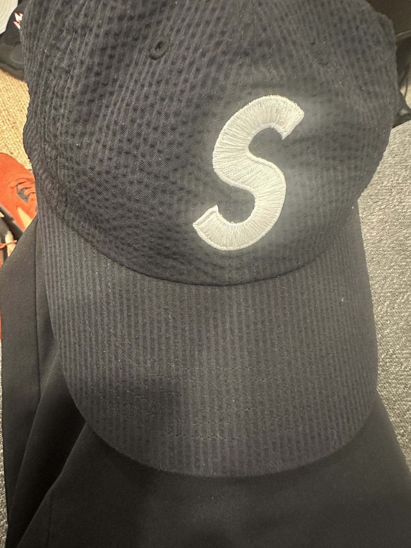 Supreme Black Logo Hat