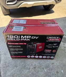 Lincoln Electric 180 Amp Weld-Pak 180i Multi-Process Stick/MIG/Flux-Core/TIG, 120V or 230V Aluminum