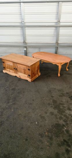 TV stand/storage cabinet and coffee table