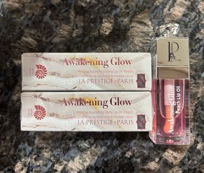 NEW LA PRESTIGE PARIS NOURISHING SHINY LIP OIL IN PEACH $10!!