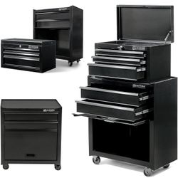 Olympia Tools 26.5'' Large Rolling Tool Chest with Drawers – Heavy Duty Tool Box Cabinet on Wheels – Locking Organizer for Garage, Mechanics BRAND NEW