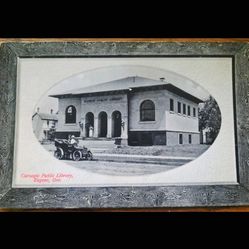 Eugene Oregon RPPC Carnegie public library early 1920s (lot of 2).