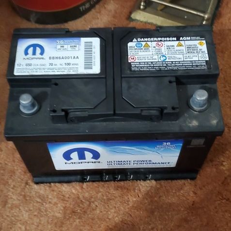 mopar battery bbh6a001aa agm Jeep