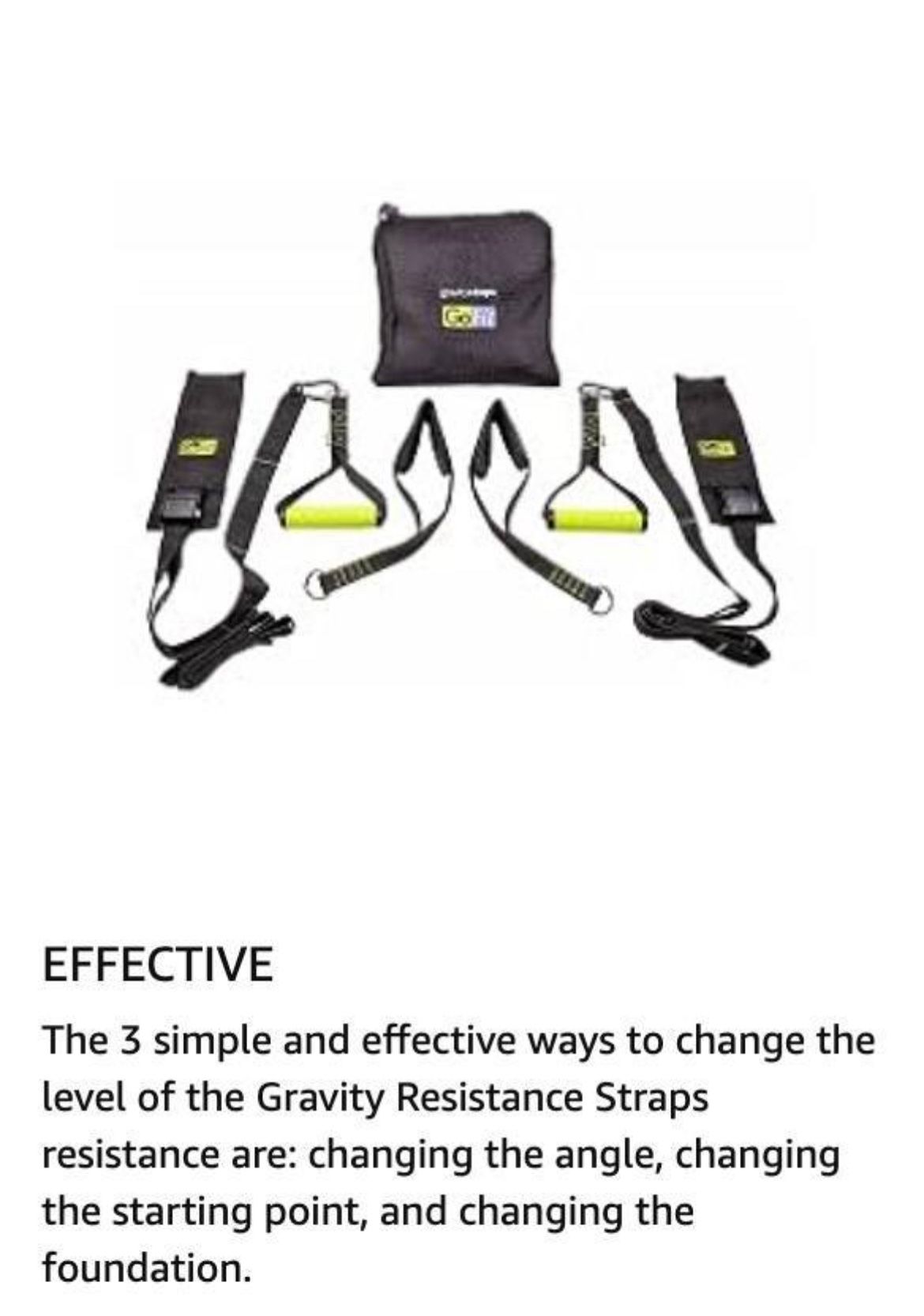 GoFit Gravity Straps, Fitness Equipment (like TRX)