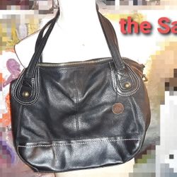 The Sak Crossbody/shoulder Black Leather Purse