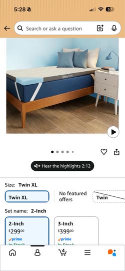 Sleepyhead mattress topper-twin XL