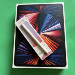 Apple iPad Pro 12.9” 5th Generation (2021 - M1 Chip) 2TB With Pen & Keyboard Case 