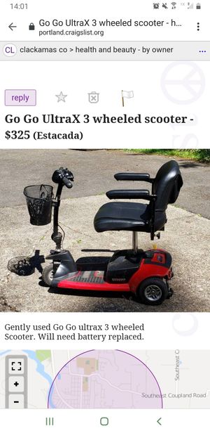 Photo Go Go ultraX 3 wheeled scooter