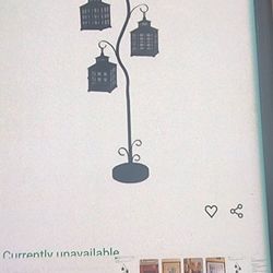 Metal Lanterns With Floor Stand