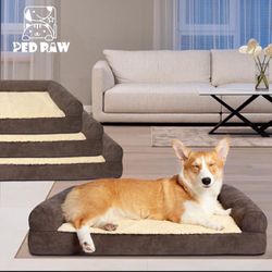 Orthopedic Dog Beds for Medium Dogs - Dog Bed Couch, Memory Foam Dog Bed Medium, Supportive Foam Pet Couch Bed with Removable Washable Cover, Waterpro