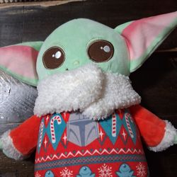 Star Wars The Mandalorian Grogu Baby Yoda Holiday Plush